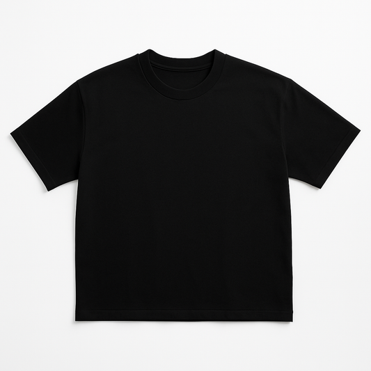 Boxy Crop Tee Soft Cotton Blend